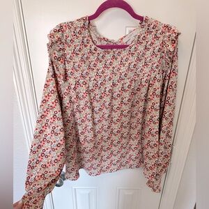 Floral smoked blouse from loft